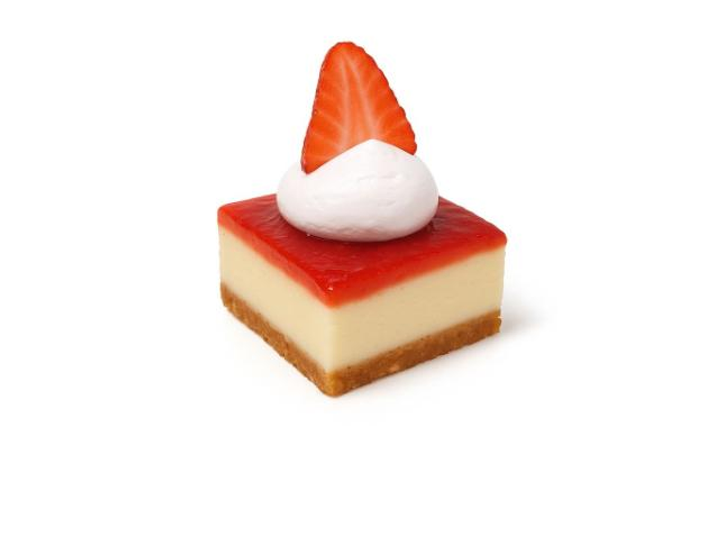 Mini Strawberry Cheesecake With Cream