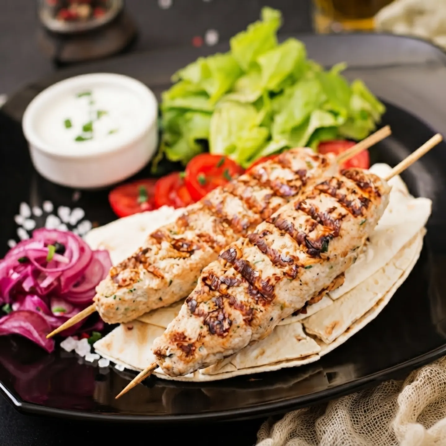 Chapati Chicken Kebab