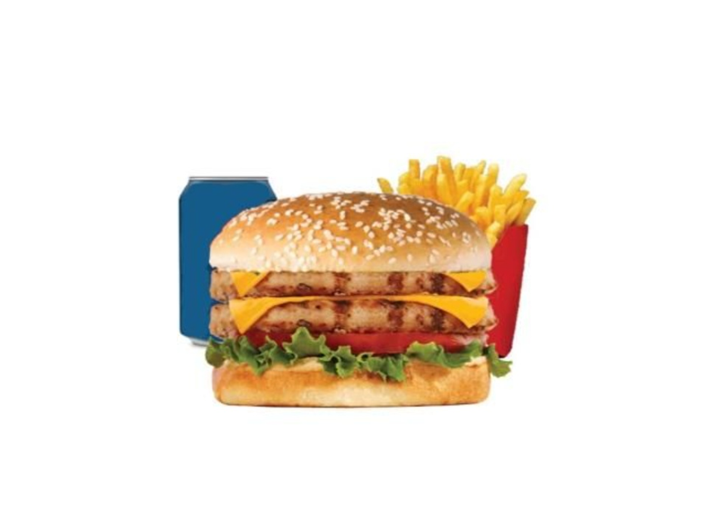 Double Chicken Burger Meal