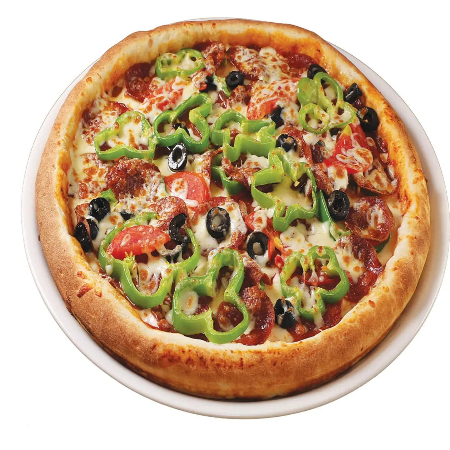 Pepperoni Pizza With Vegetables