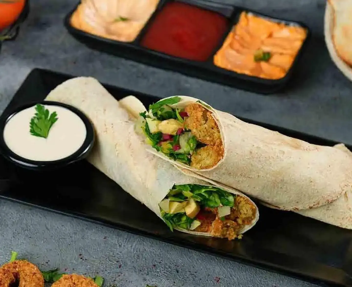 Shami Falafel Sandwich With Double Hummus