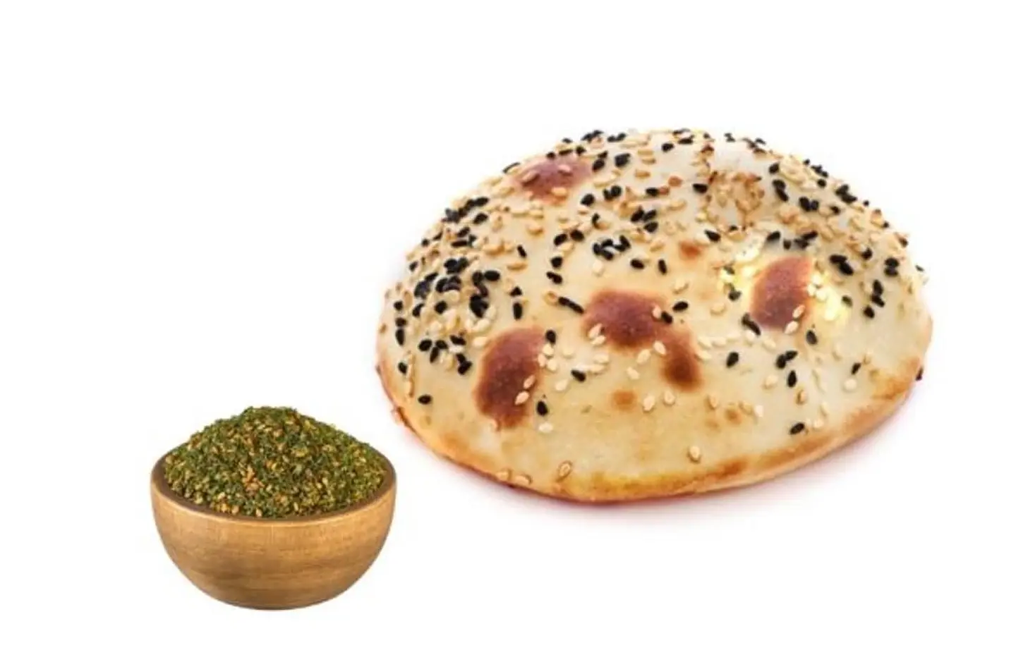 Round Pie With Labneh And Zaatar