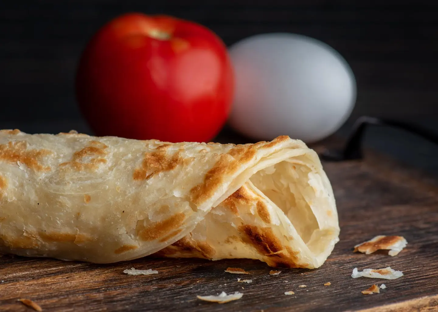 Chapati Halloumi With Arugula