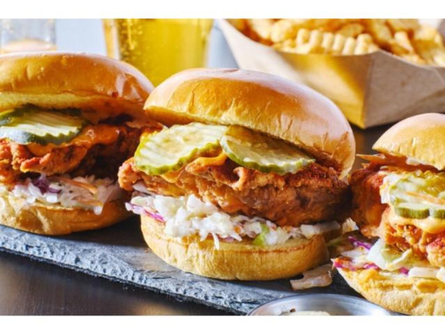 Cheese Chicken Burger With Egg