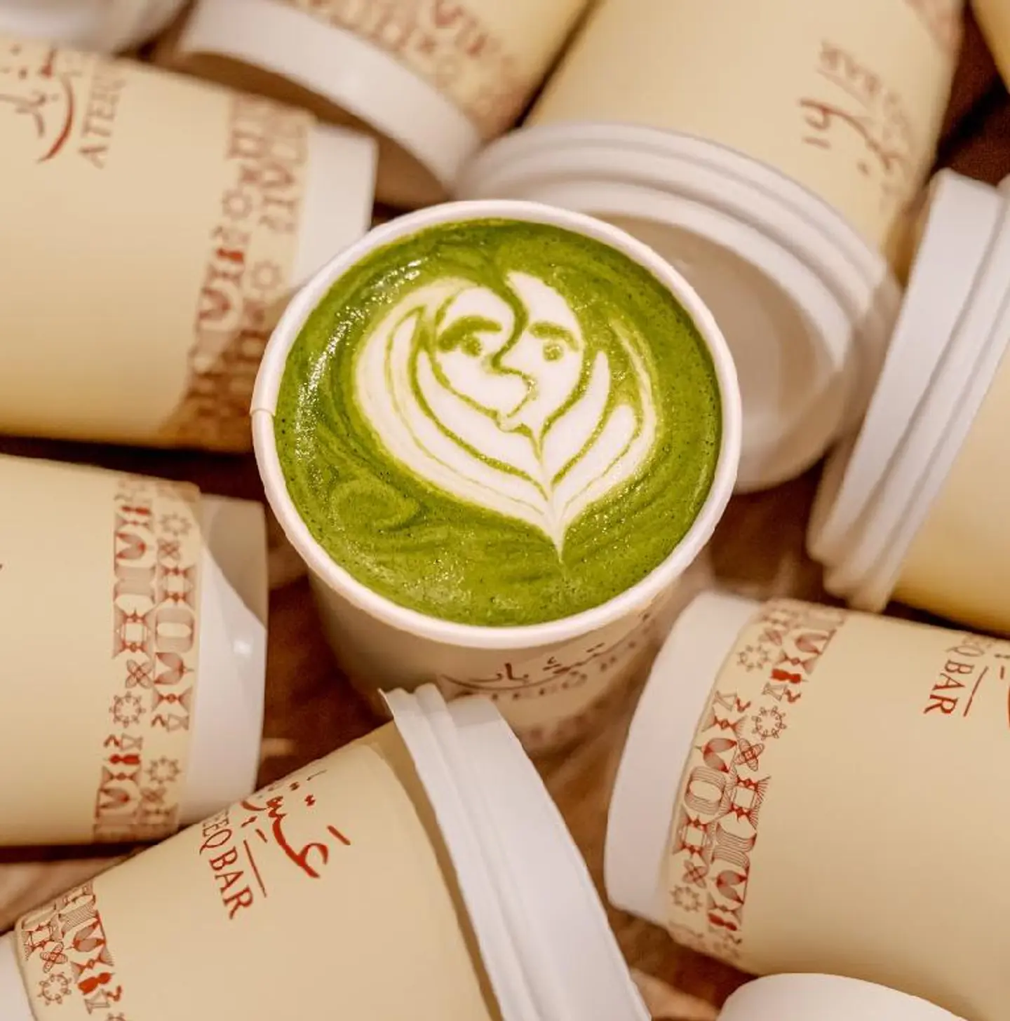 ماتشا لاتيه حار