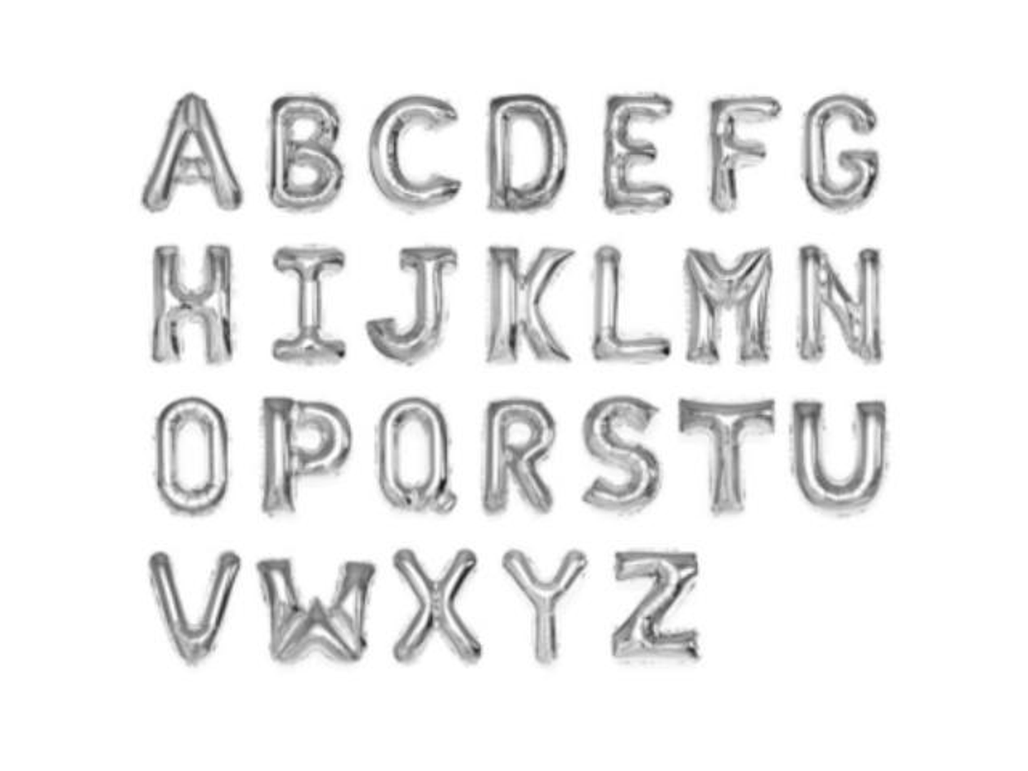 Small Letter Balloon   Non Flying