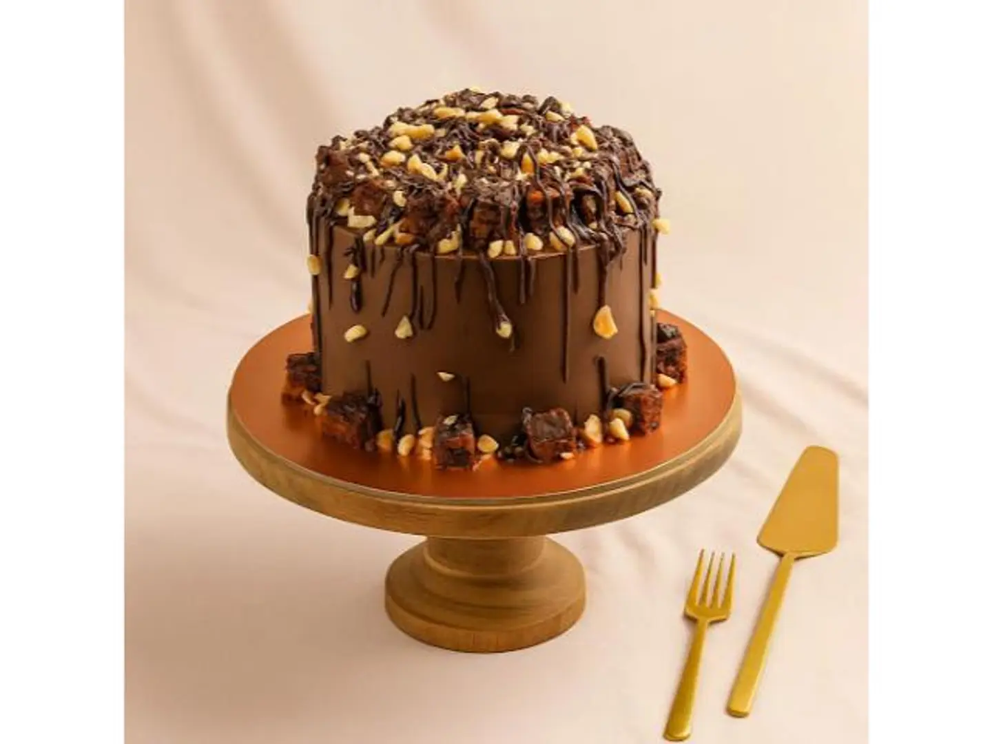 Crunchy Chocolate Hazelnut Cake