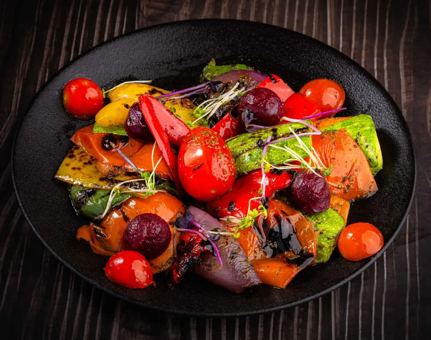Grilled Pesto Vegetables