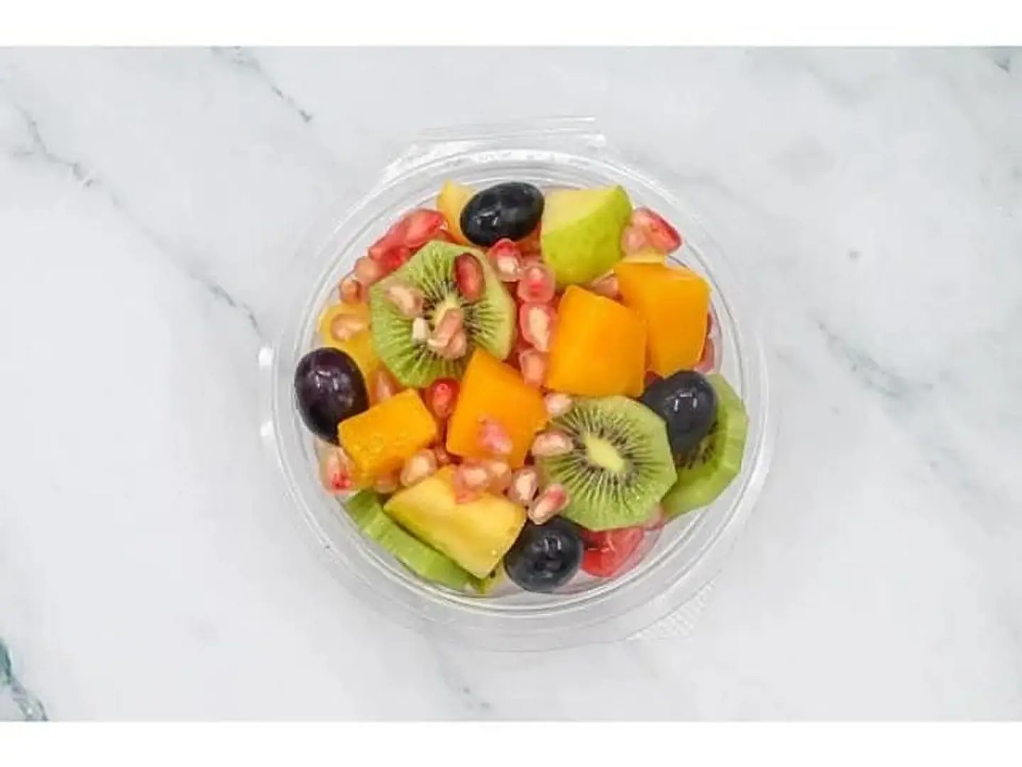 Large Fruit Salad With Juice Plate