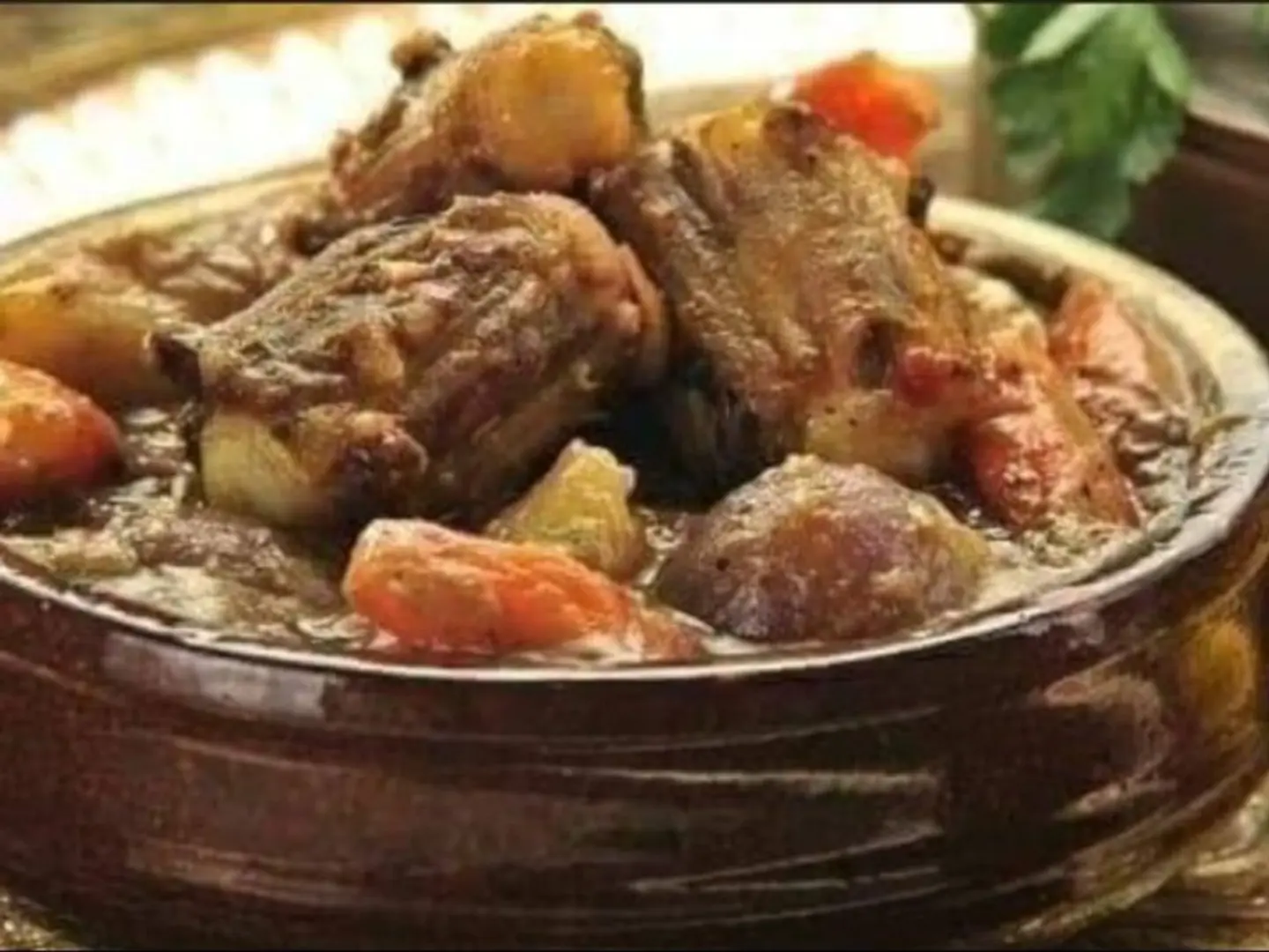 Beef Tail Casserole With Special Mixture