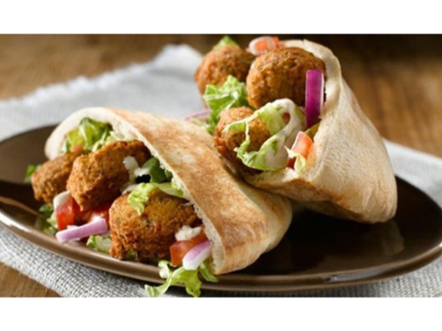 Falafel Sandwich With Lebanese Bread