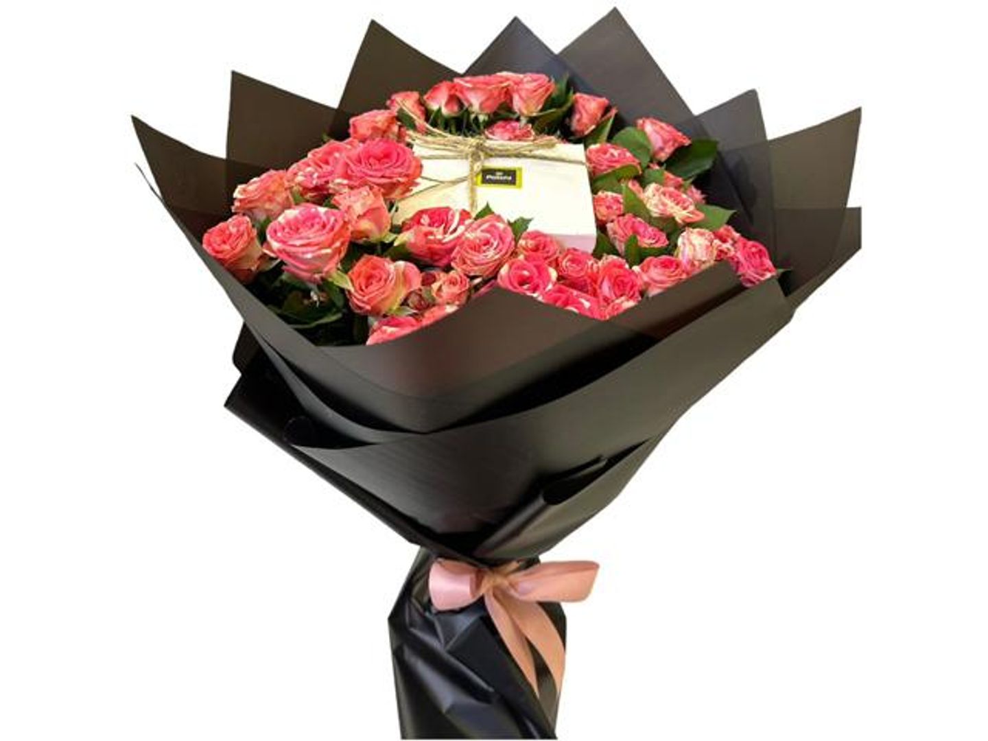 Double Color Baby Bouquet With Chocolate