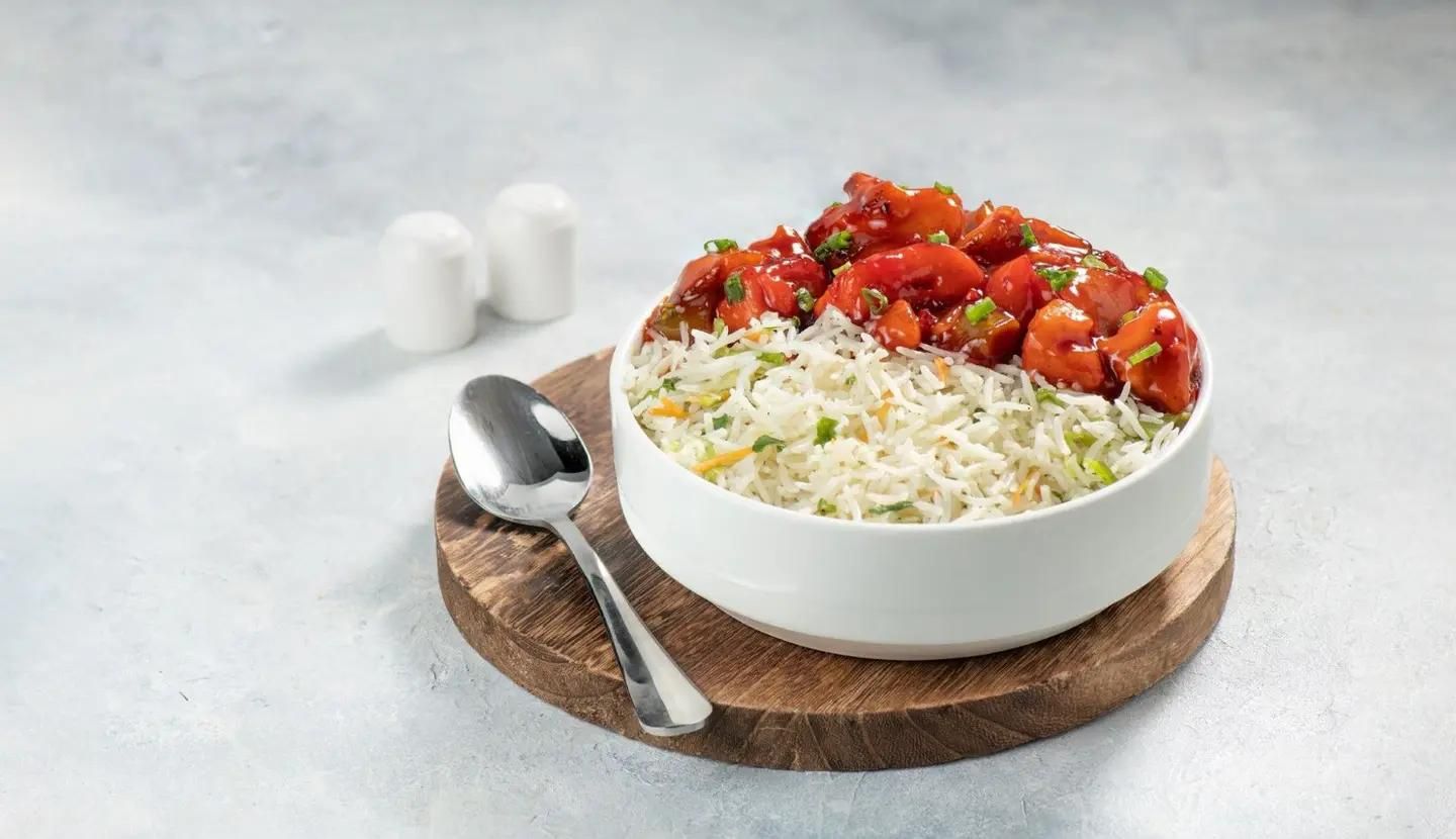 Chicken Shashlik With Rice