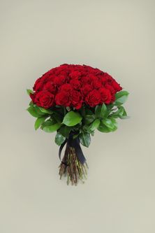 Hand Bouquet Of Red Roses