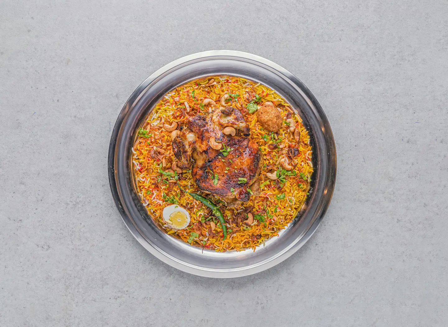 Quarter Grilled Chicken With Biryani Rice