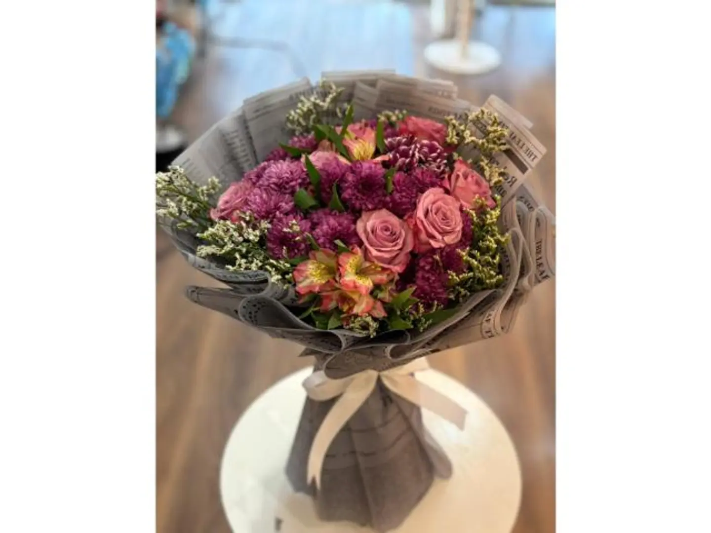 باقة ورد احمر