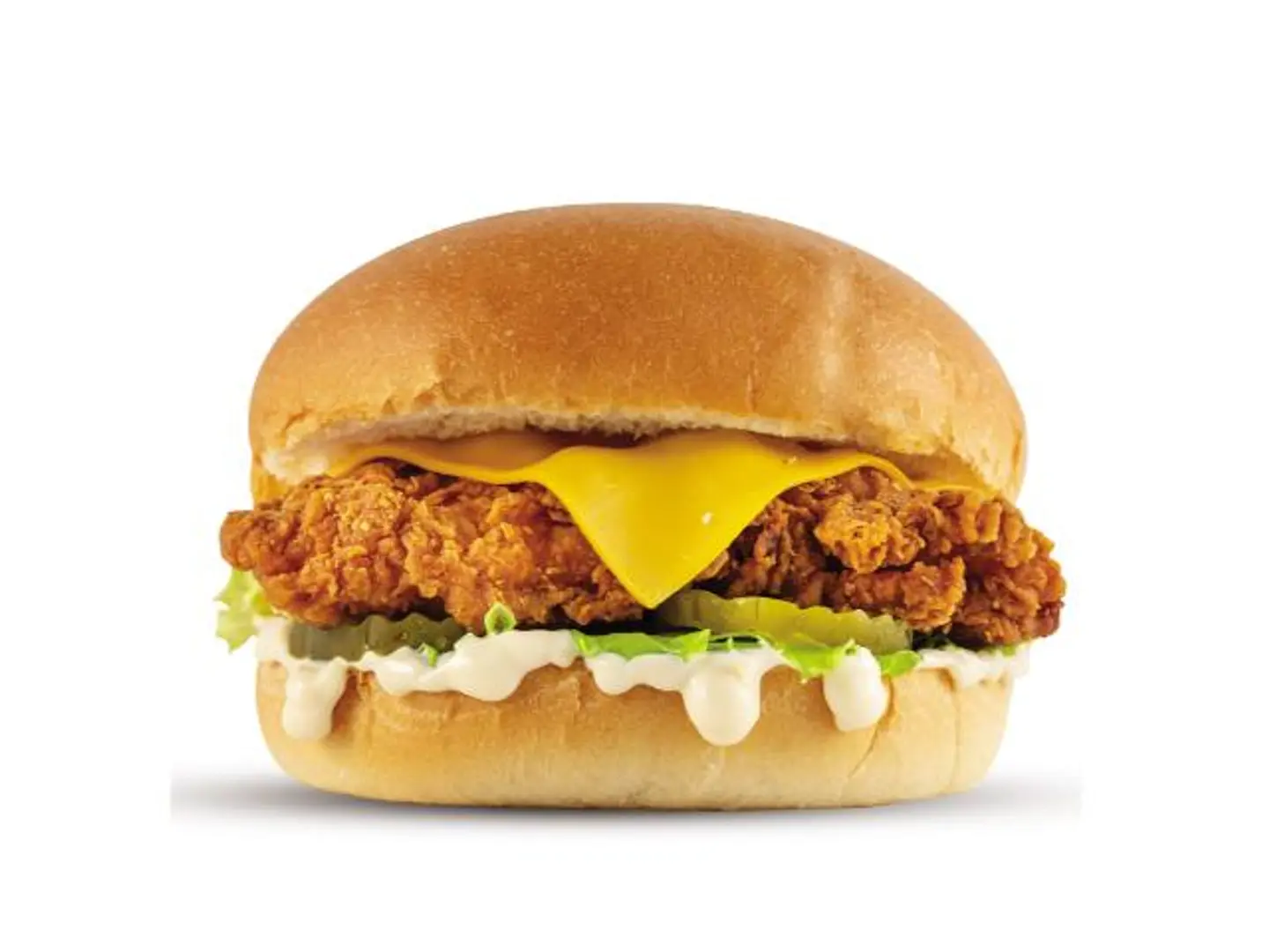 Crispy Chicken Burger With Ranch