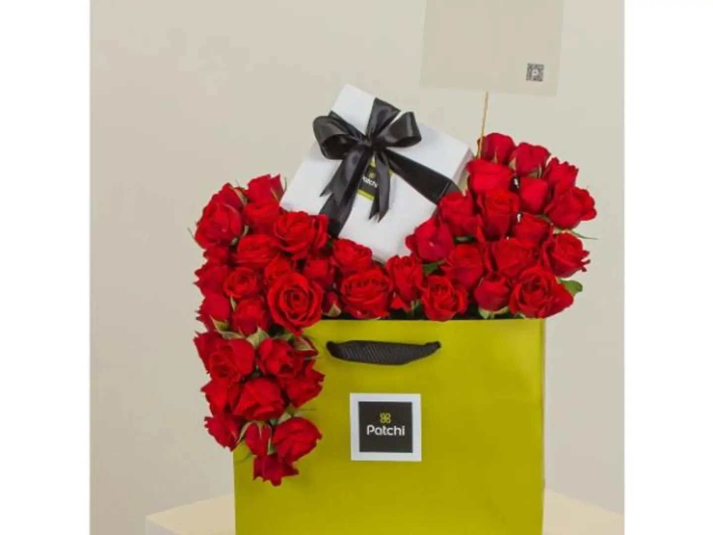 Patchi Chocolate With Red Baby Rose