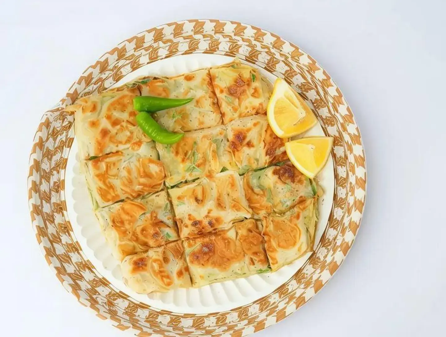 Vegetable Mutabbak Without Meat