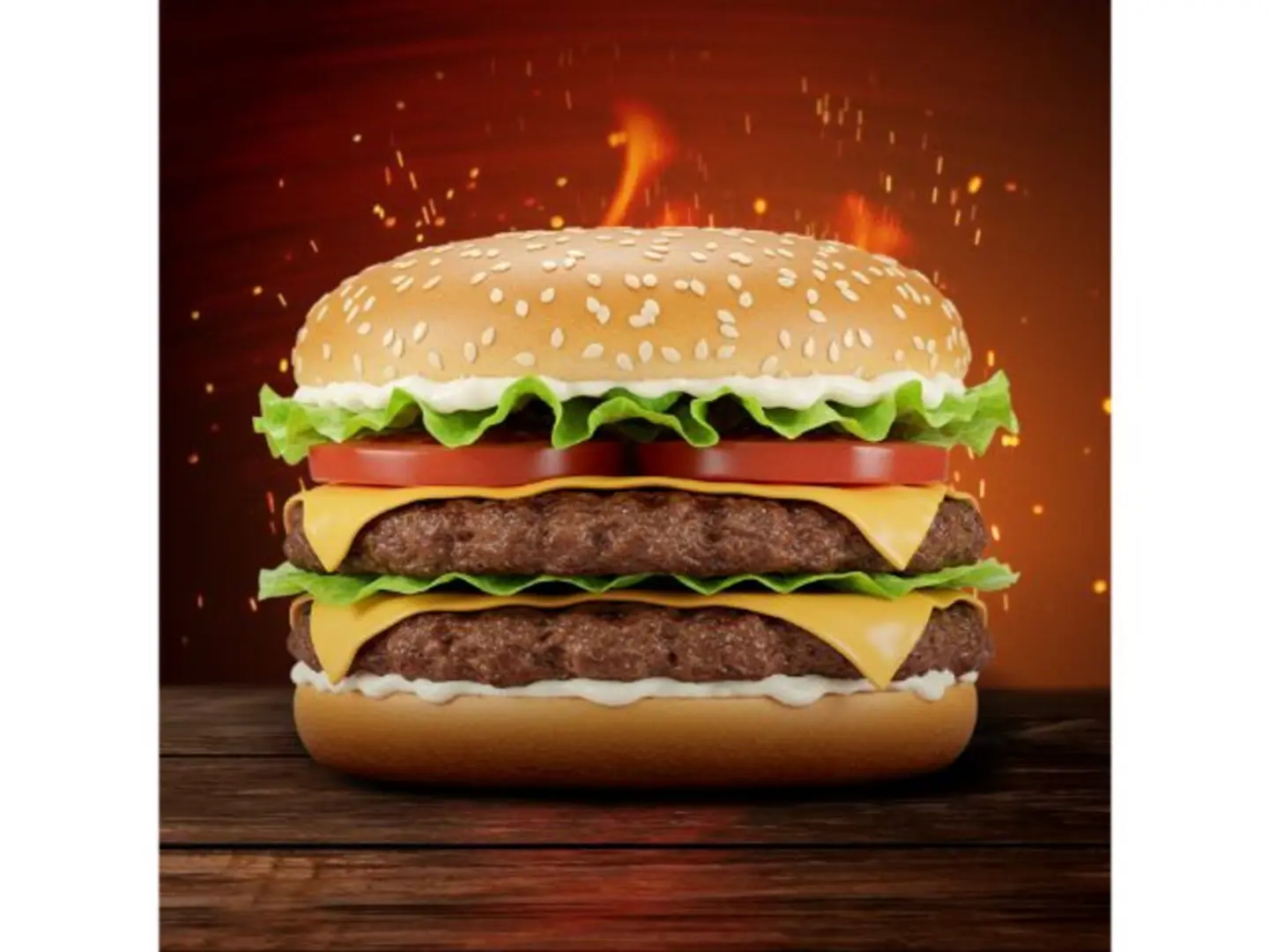 برجر دبل لحم