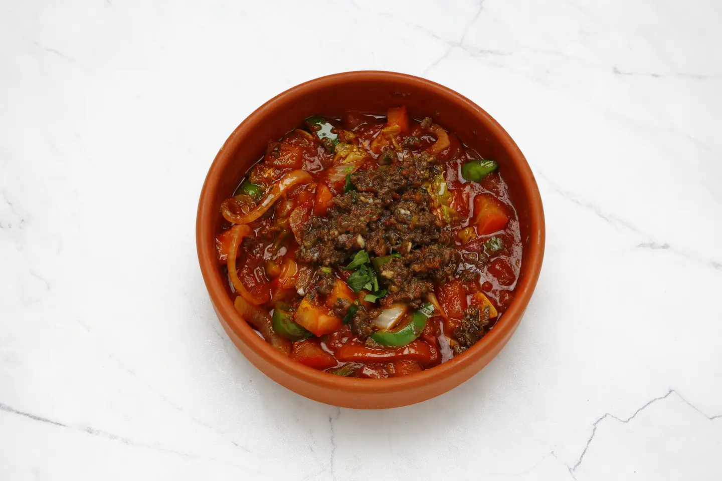 قلاية بندورة باللحم