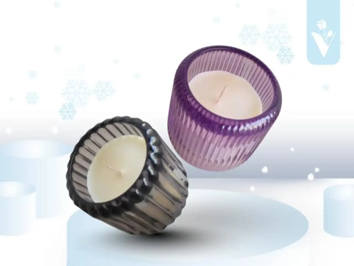 شمعة معطرة ذات سكل جذاب