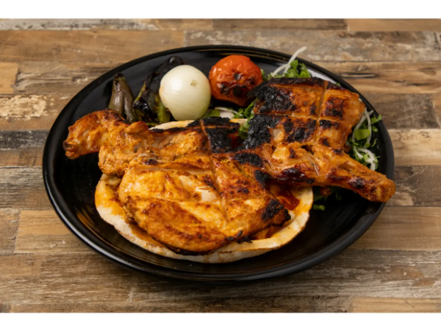 نص دجاج على الفحم
