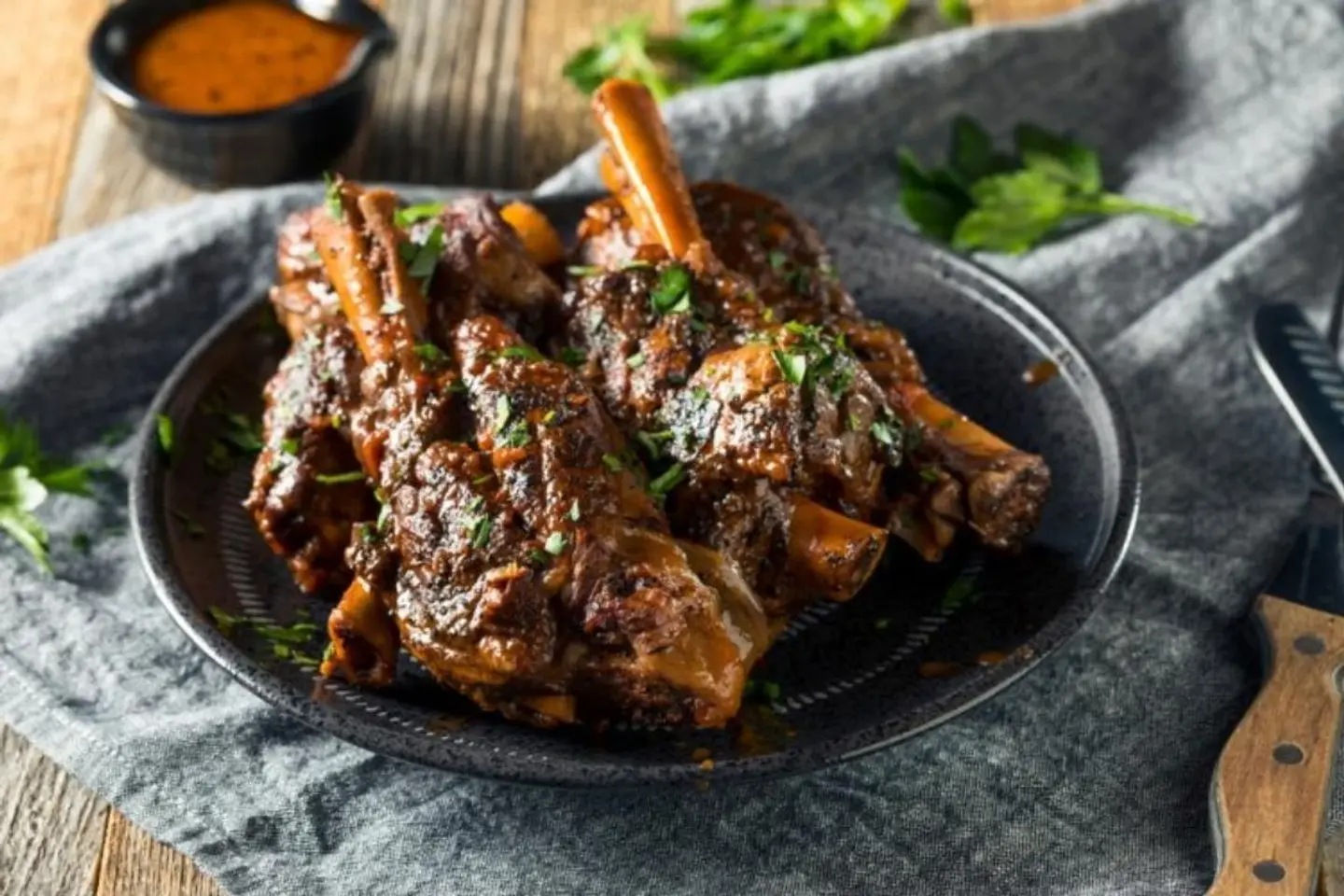 Grilled Lamb Shank