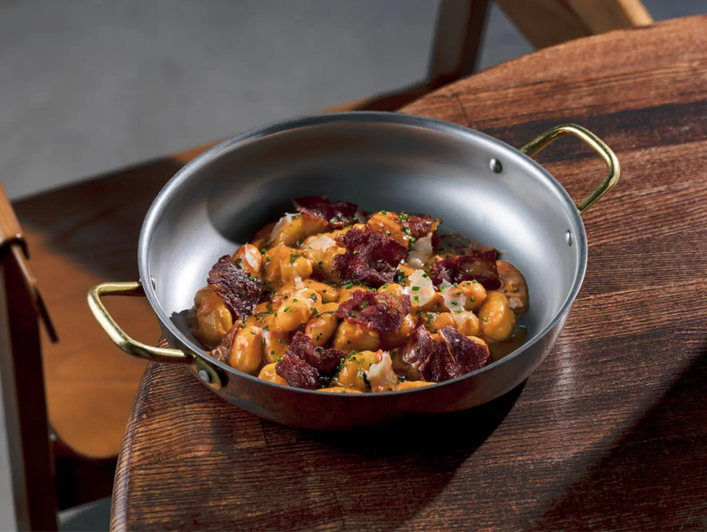 Gnocchi Alla Rosa With Beef Bacon