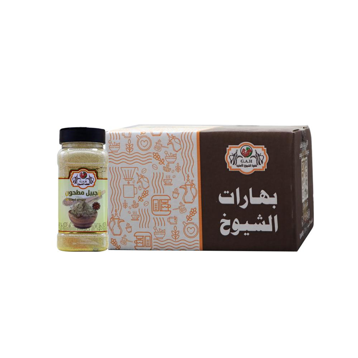 كرتون زنجبيل مطحون 12 *250 جرام