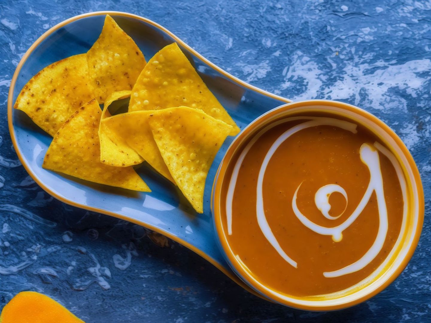 Pumpkin Soup & Nachos