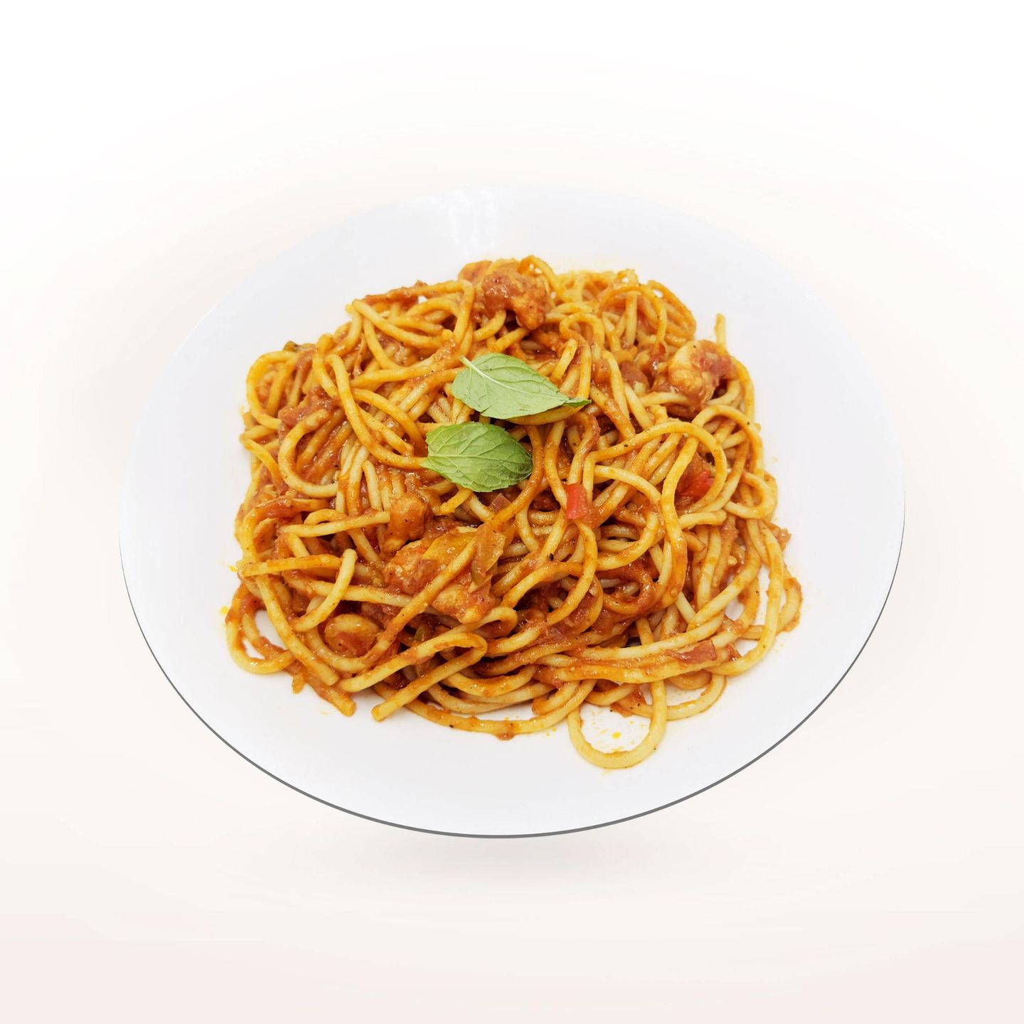 Spaghetti Shrimp With Red Sauce