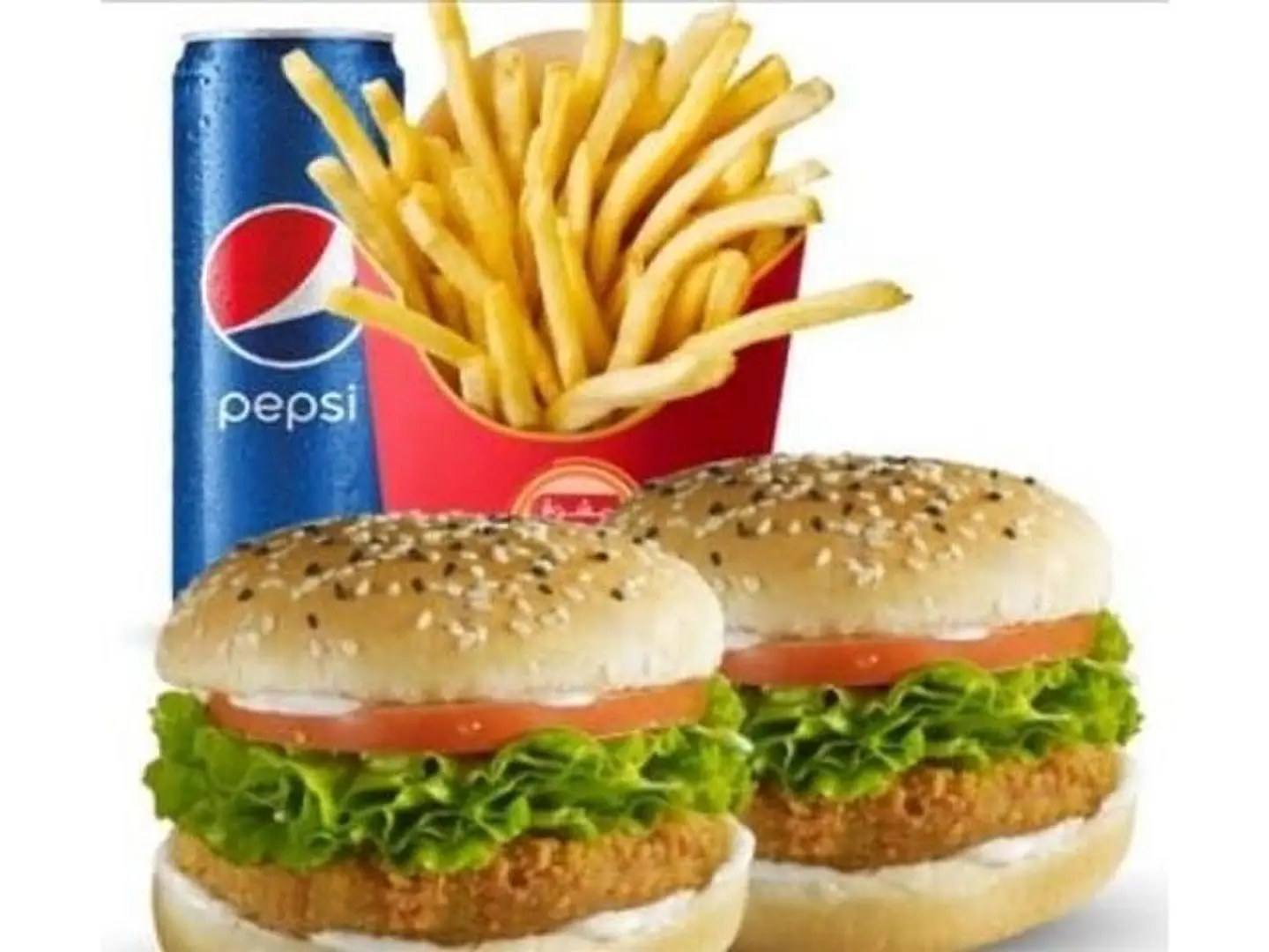 2 Borger Chicken+Pepsi+Fries