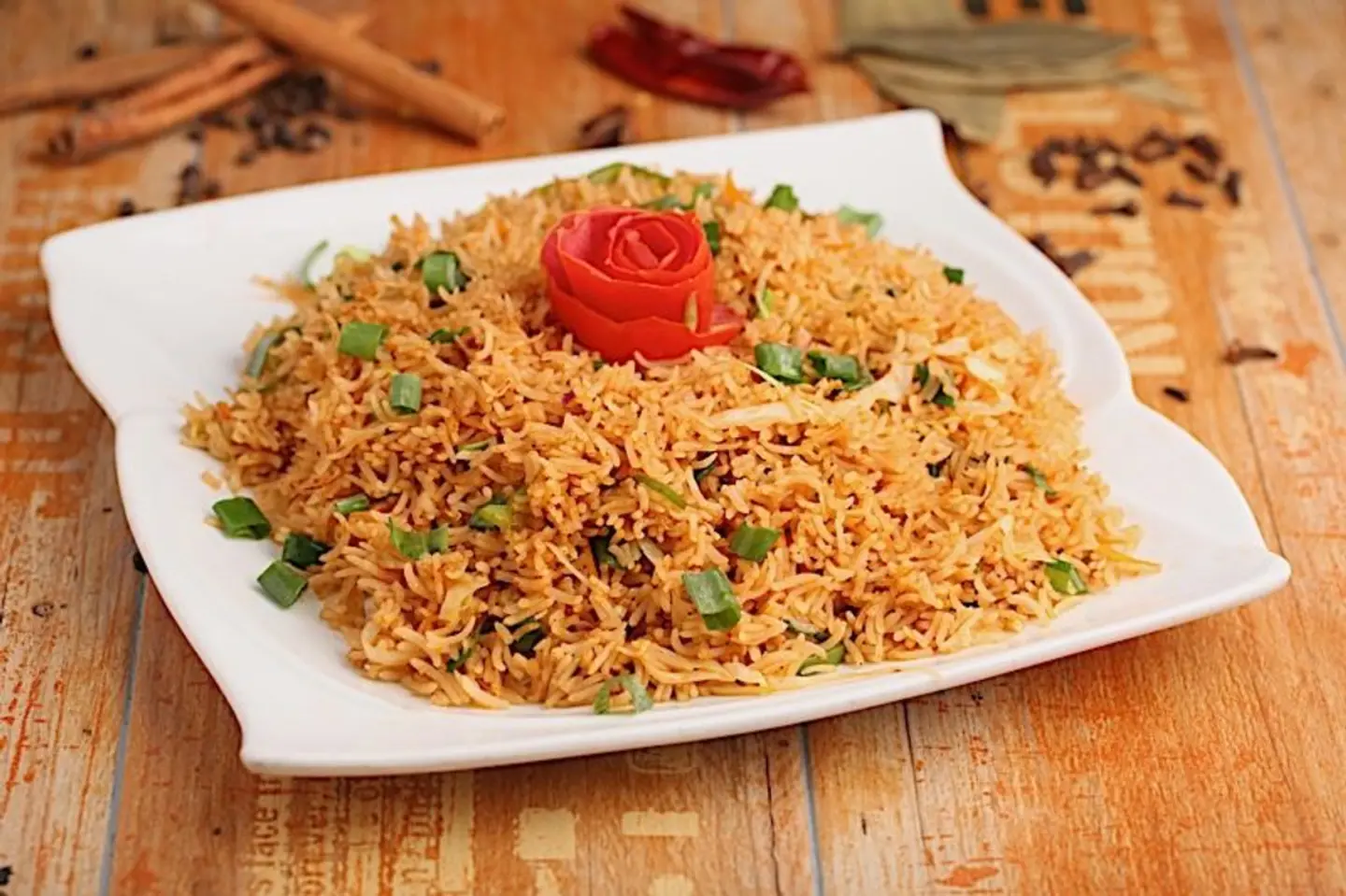 رز مقلي خضروات