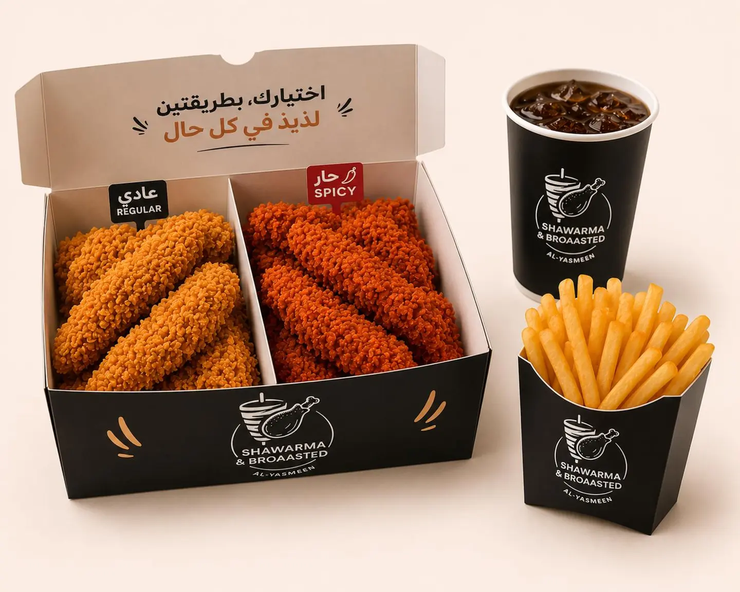وجبة الستربس حار وعادي