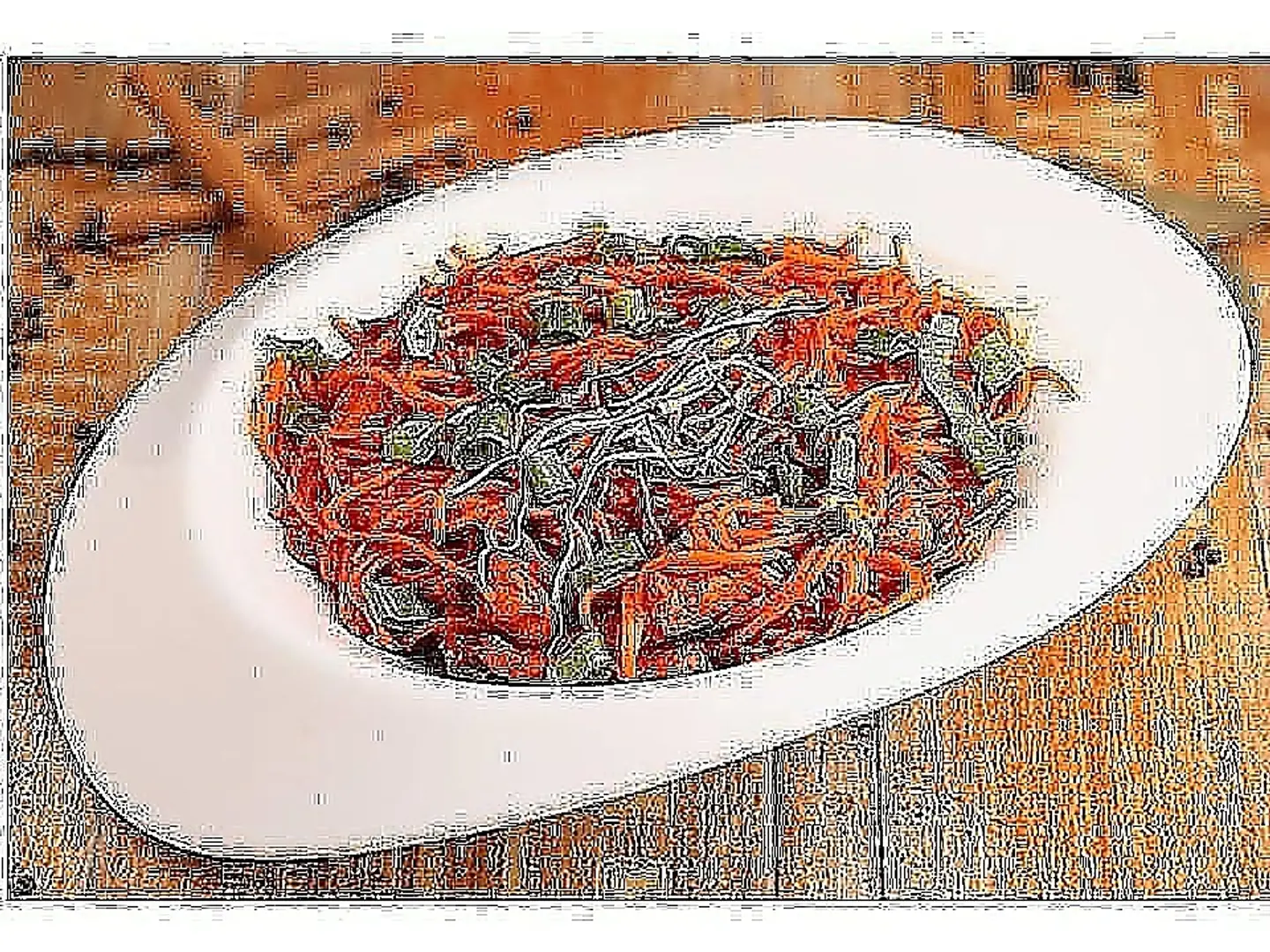 مكرونة صوص احمر