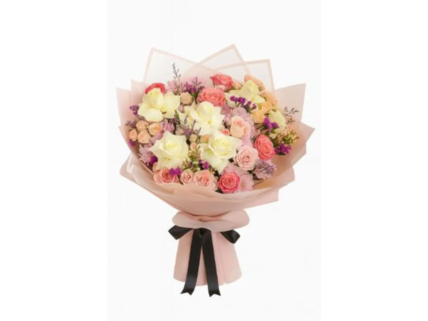 بوكيه ورد مكس الوان