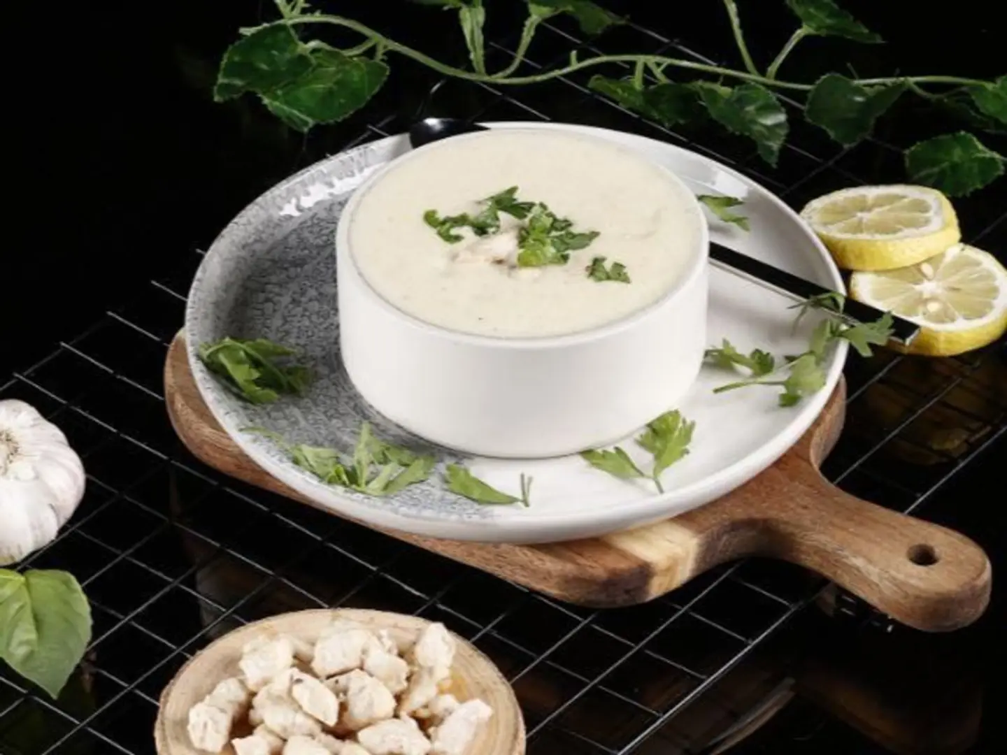 شوربة دجاج كريمة