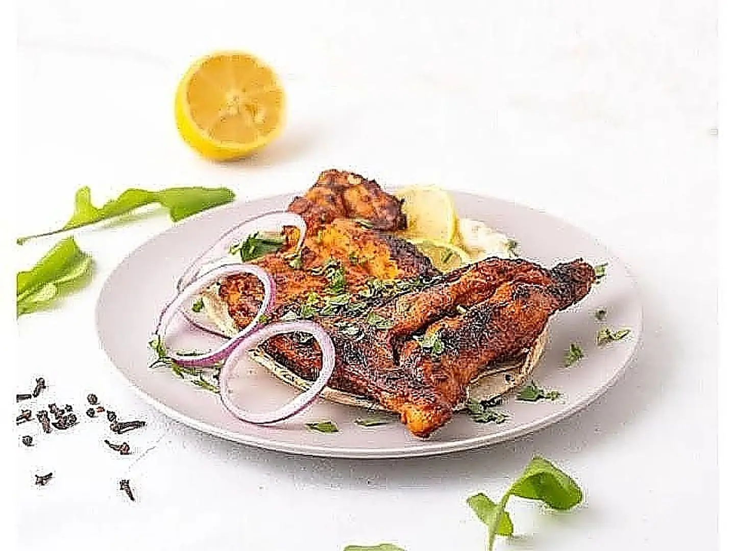 Half A Plain Charcoal Grilled Chicken