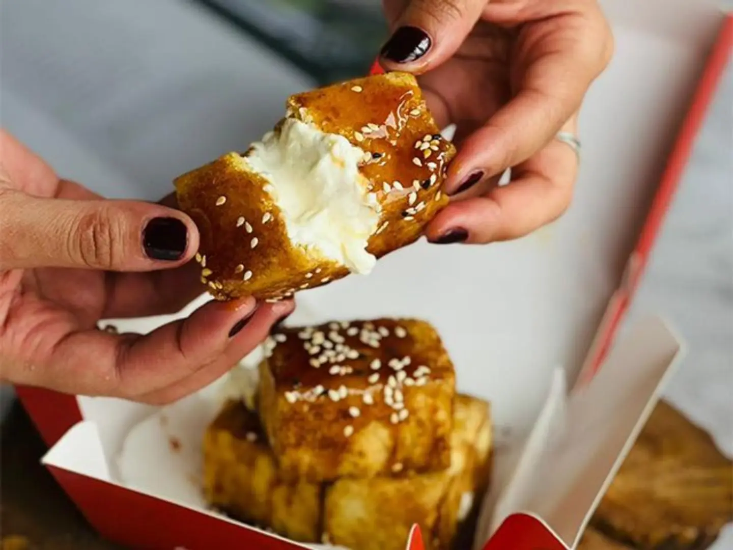 French Toast Cheese And Molasses