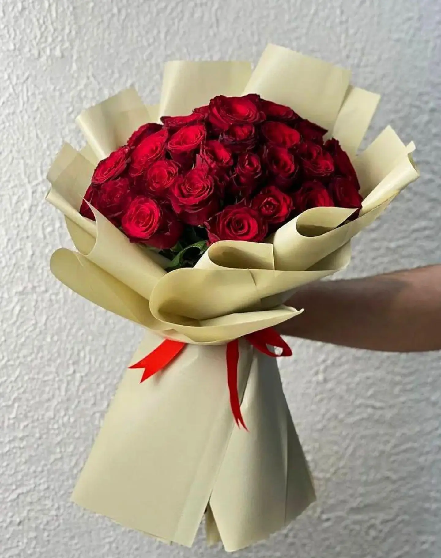 بوكيه ورد الجوري الأحمر٤٥