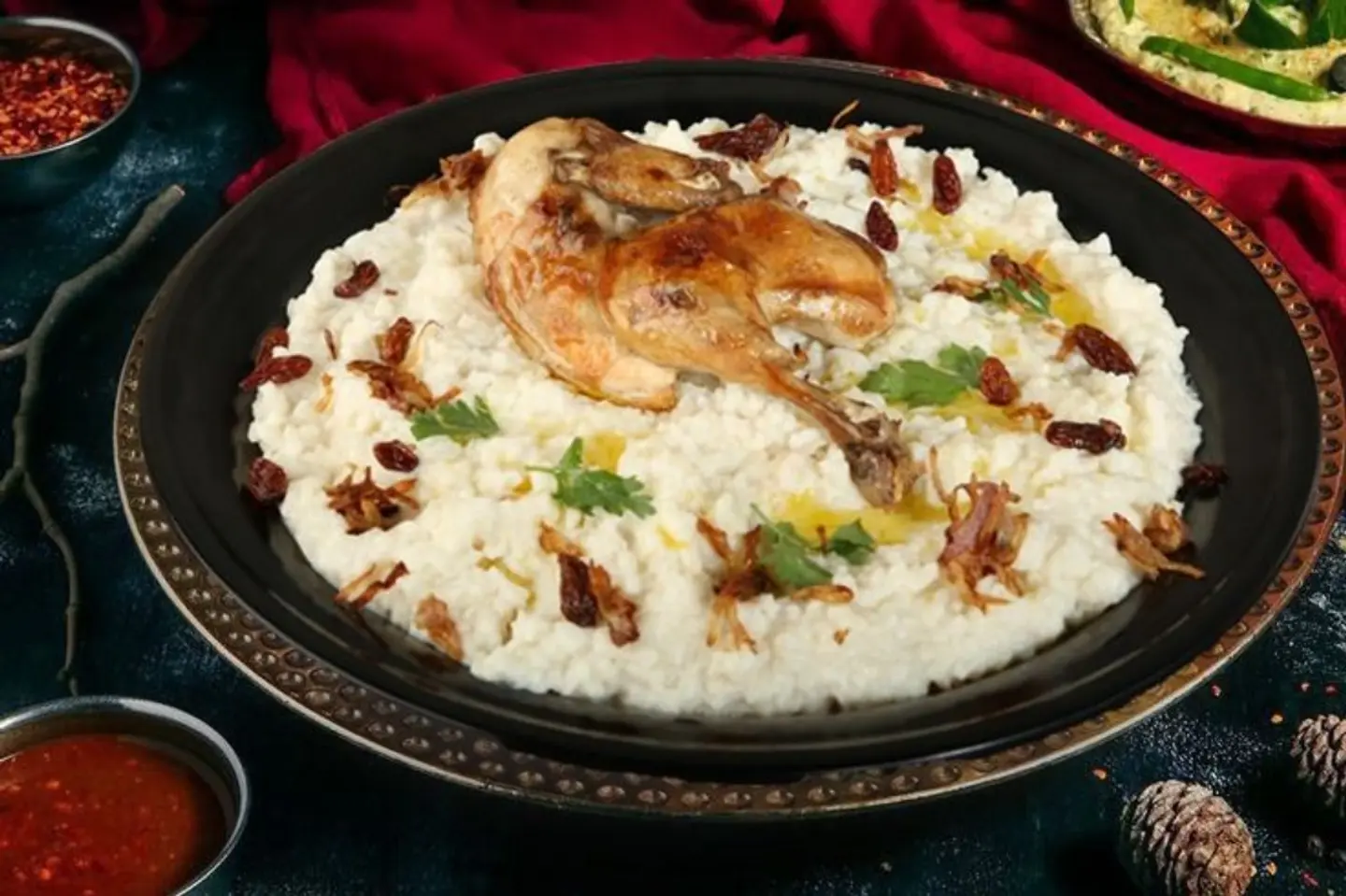 Half A Grain Of Sectarian Boiled Rice With Ghee