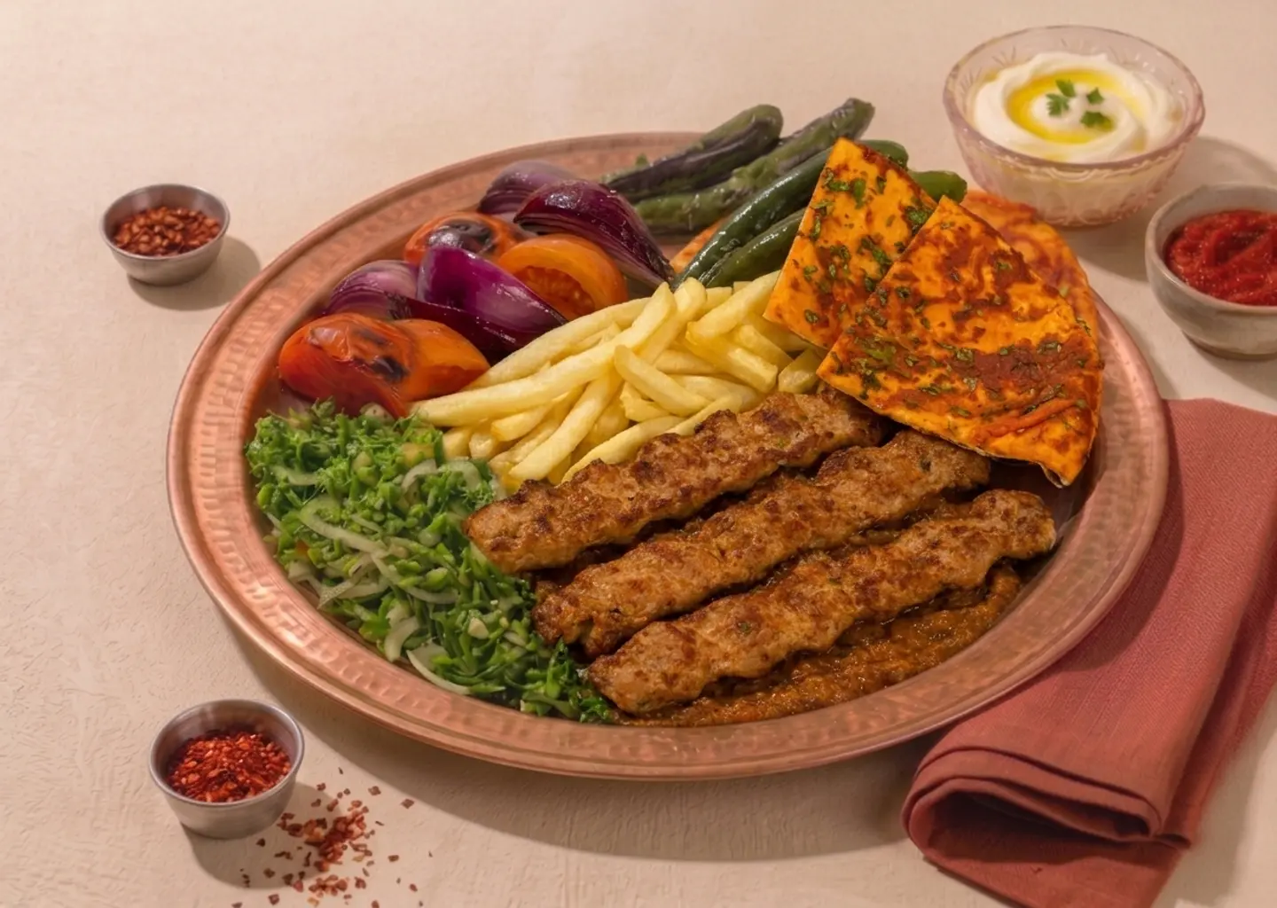 Chicken Khashkhash Kebab Platter