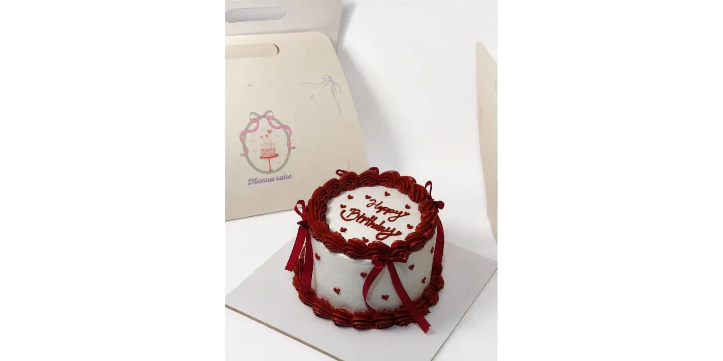 Red Bow Cake