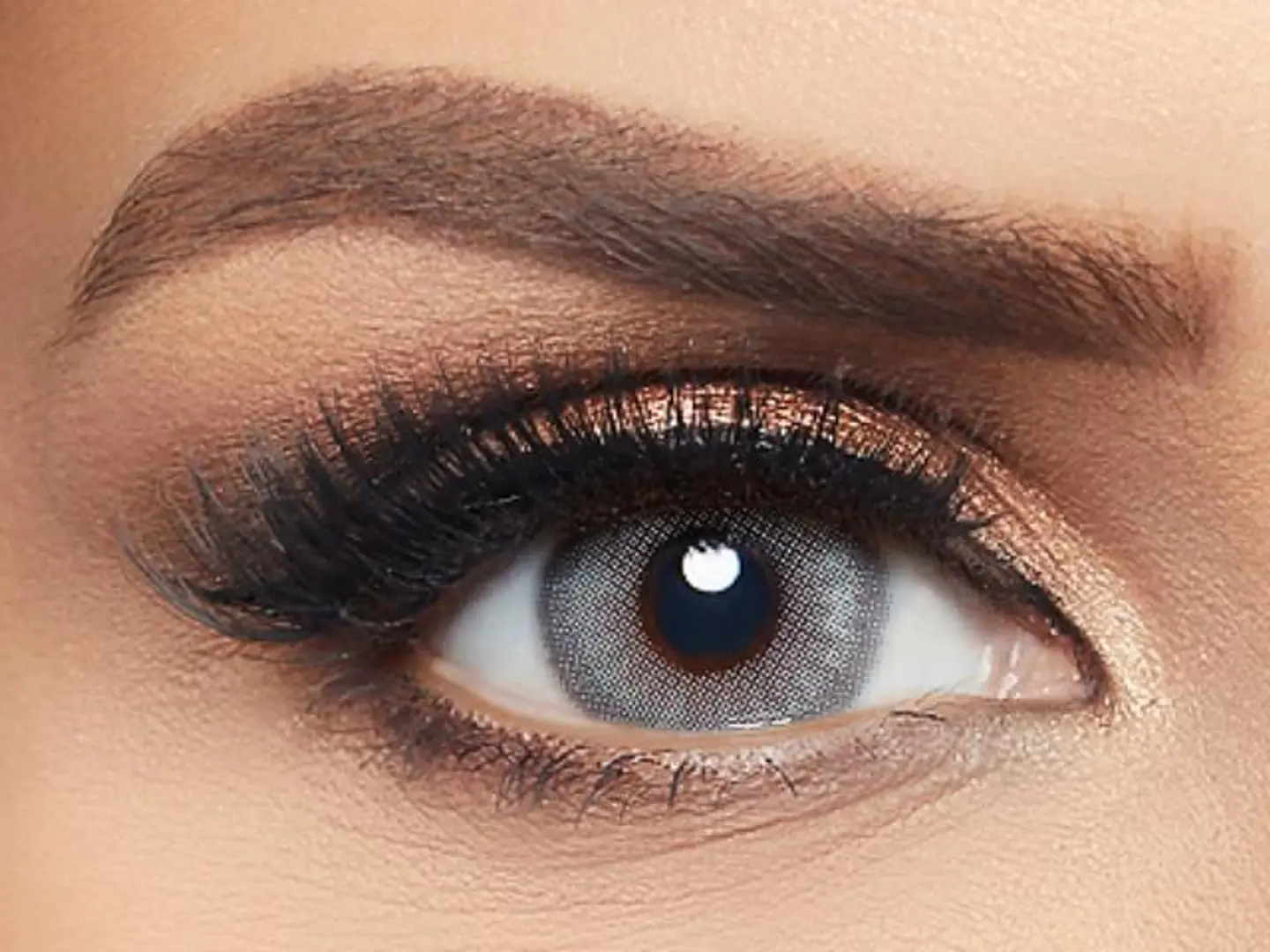 Layala Polar Gray Plain Colored Lenses Pack Of 2 Contact Lens Replacement 3 Months