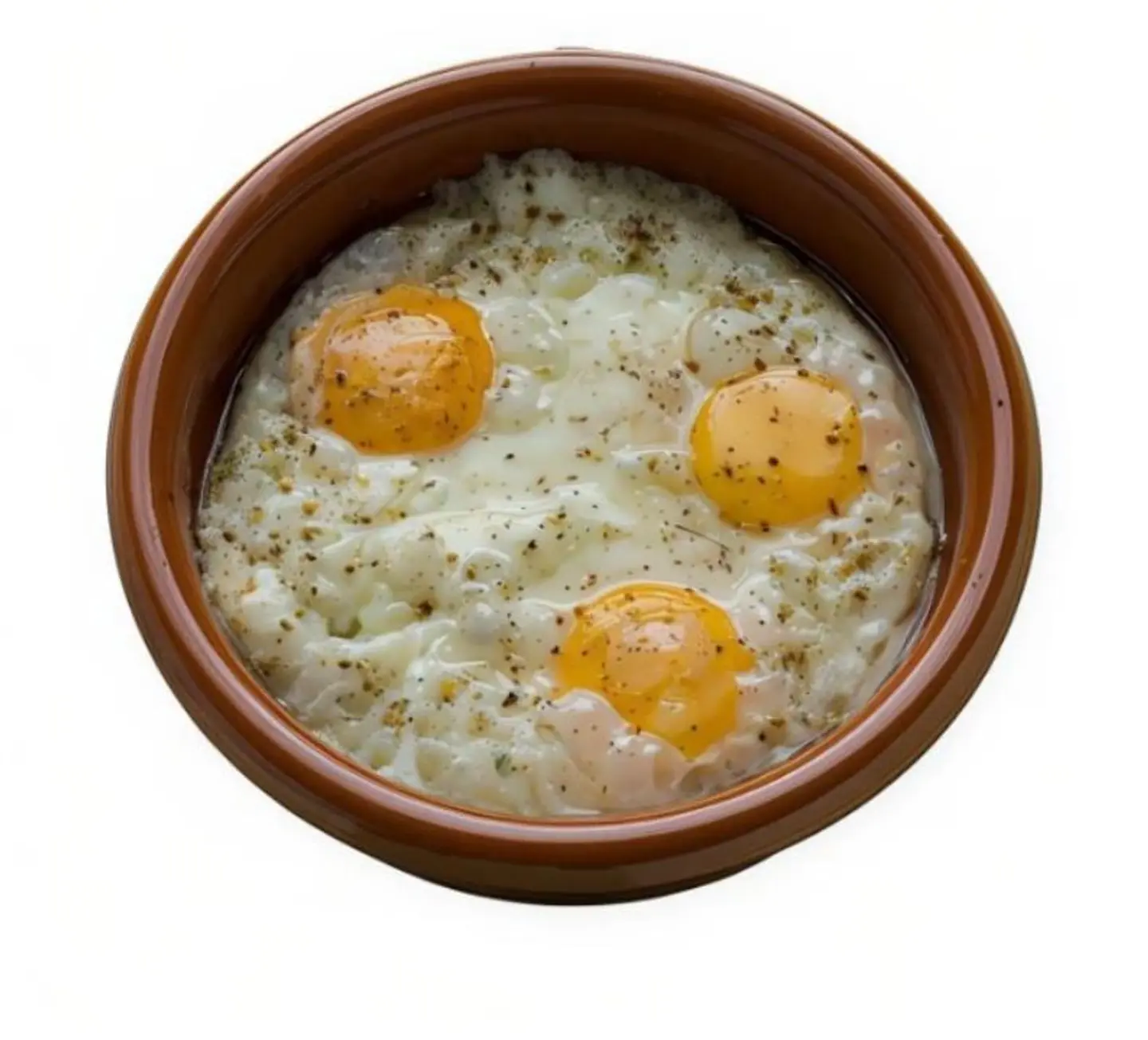 Sunny Side Up Egg Clay Pot