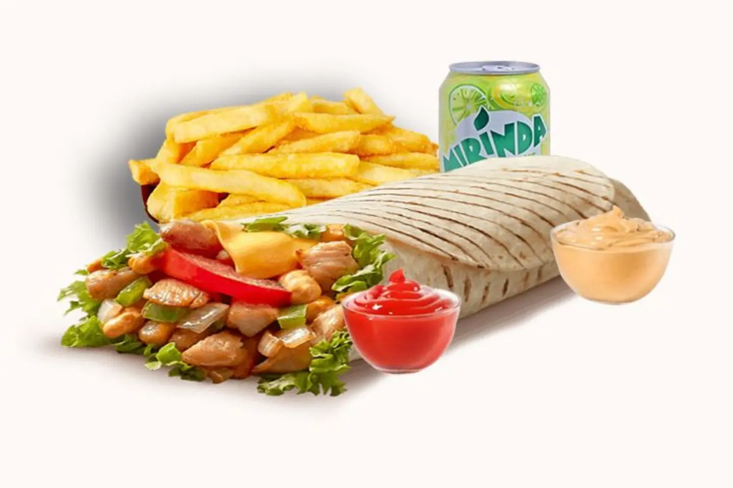 Fajita Sandwich With Cheese Meal