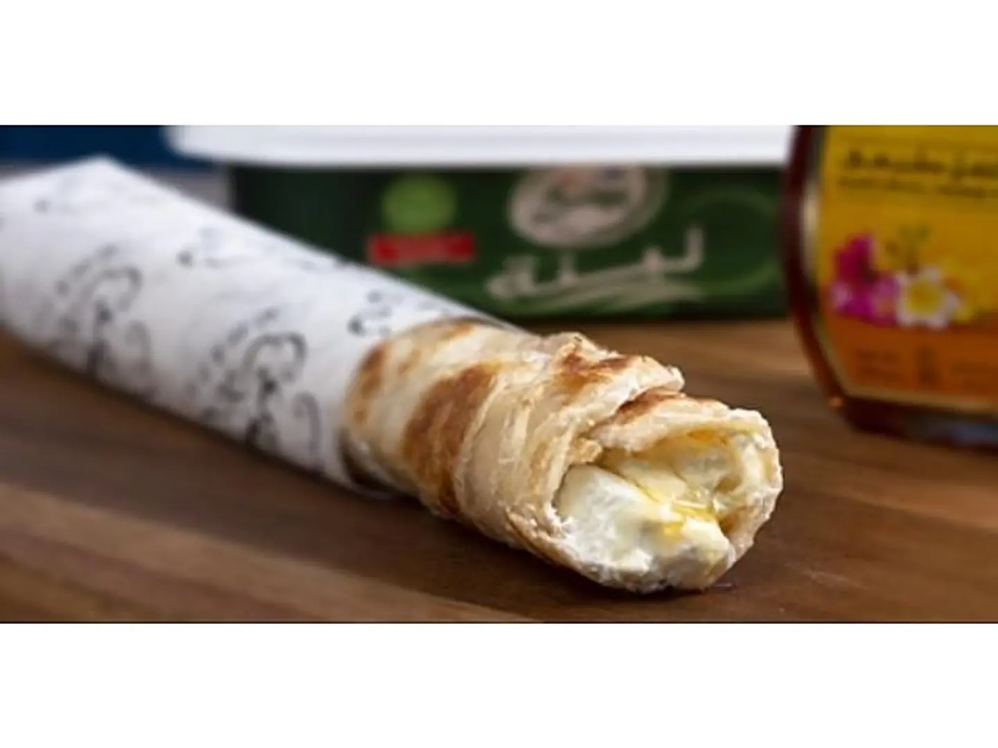 Labneh And Honey Chapati