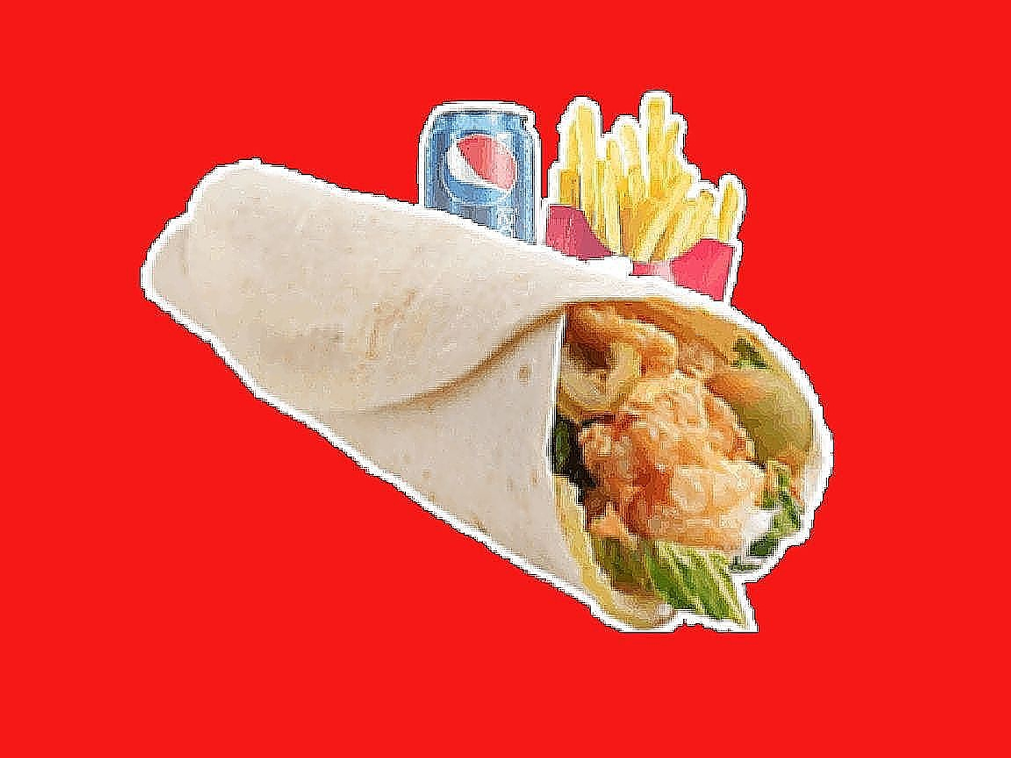 وجبة ستريبس خبز تورتيلا