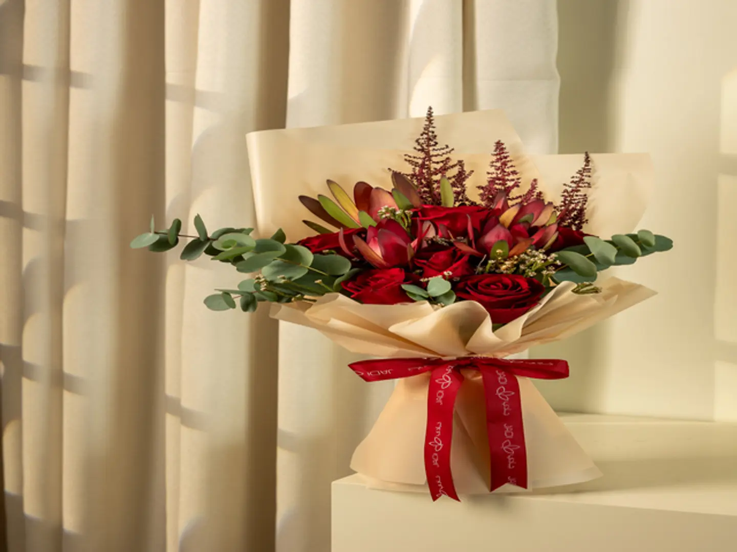 باقة الشغف الأحمر